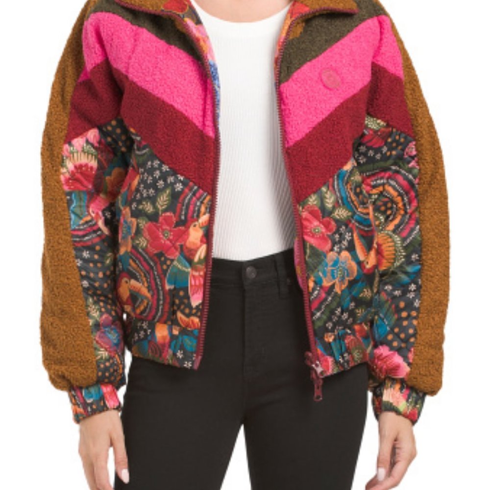 FARM RIO Toucanfly Reversible  Puffer Jacket